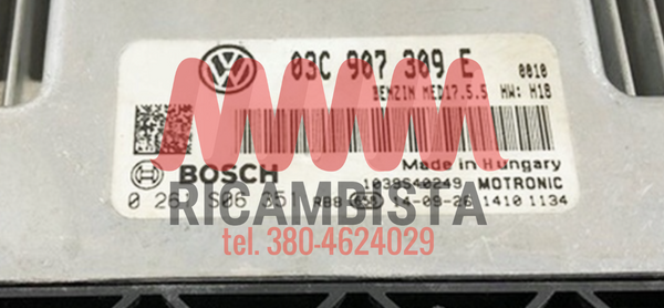 03C907309E Volkswagen Passat 1.4 benzina centralina motore Bosch 0261S06351