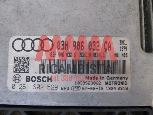 03H906032CA Audi Q7 centralina motore Bosch 0261S02529