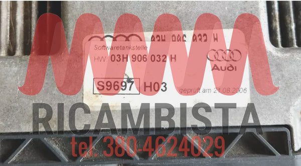 03H906032H Audi Q7 centralina motore Bosch 0261S02193