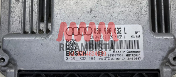 03H906032L Audi Q7 centralina motore Bosch 0261S02194