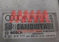 03L906019AL Audi A4 2.0 centralina motore Bosch 0281016572