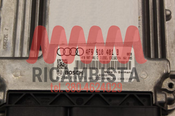 4F9910401B Audi A6 3.0 centralina motore Bosch 0281014376