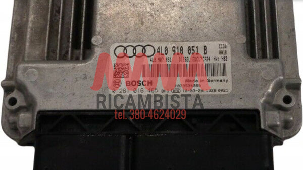 4L0910051B Audi Q7 centralina motore Bosch 0281016465
