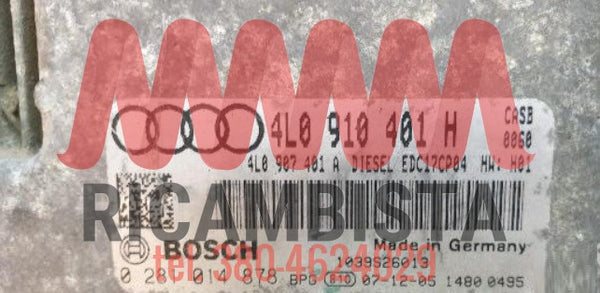 4L0910401H Audi Q7 3.0 centralina motore Bosch 0281014878