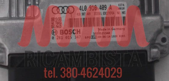 4L0910409A Audi Q7 centralina motore Bosch 0281015347