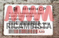 55195814CP Opel Corsa D 1.3 centralina motore Magneti Marelli MJD603S4