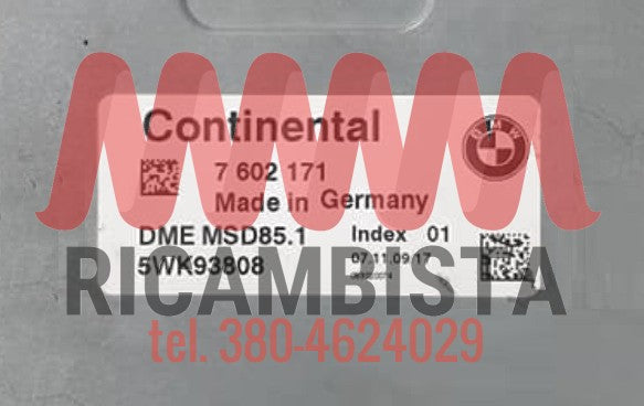 5WK93808 BMW X5 centralina motore Siemens 7602171
