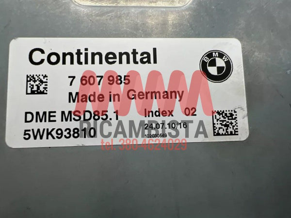 7607985 BMW X5 centralina motore Continental 5WK93810