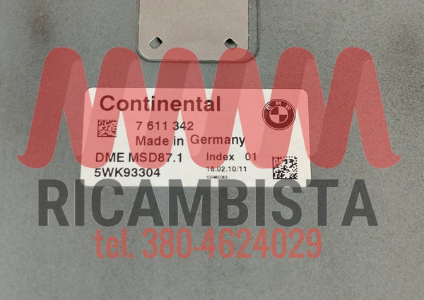 7611342 BMW F11 centralina motore Continental 5WK93304