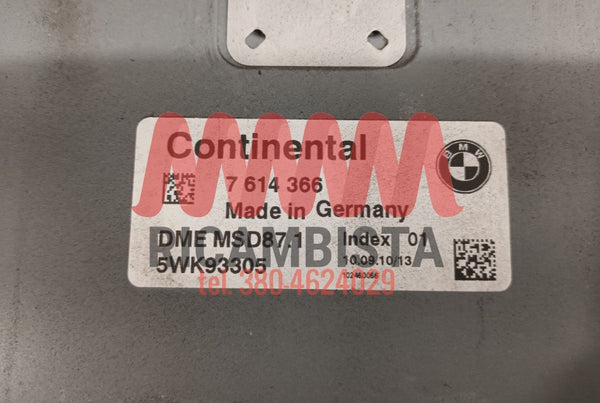 7614366 BMW 5 Touring centralina motore Continental 5WK93305