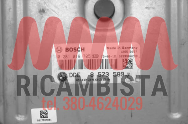 8573589 BMW F10 2.0 centralina motore Bosch 0281019705