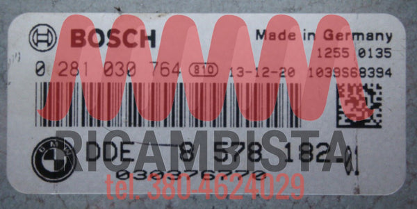 8578182-01 BMW F11 centralina motore Bosch 0281030764