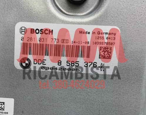 8585376-01 BMW 535D centralina motore Bosch 0281031773