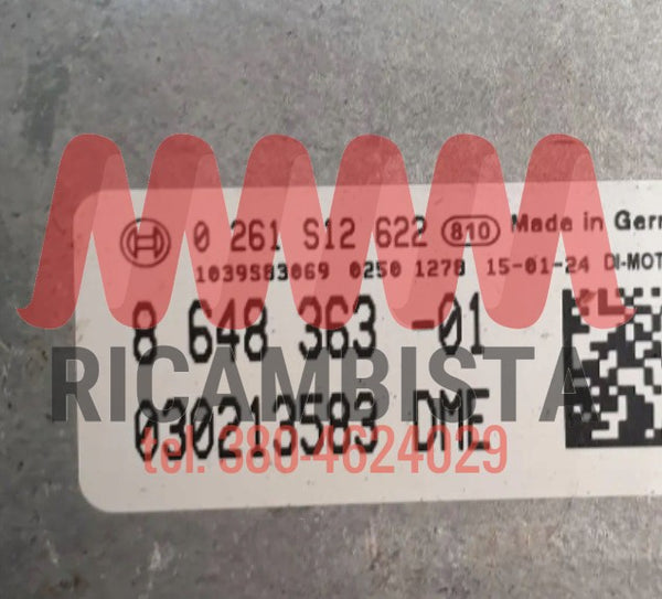 8648363-01 BMW X1 2.0 centralina motore Bosch 0261S12622