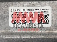 8692961 -01 BMW G30 centralina motore Bosch 0261S18703