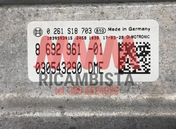 8692961 -01 BMW G30 centralina motore Bosch 0261S18703