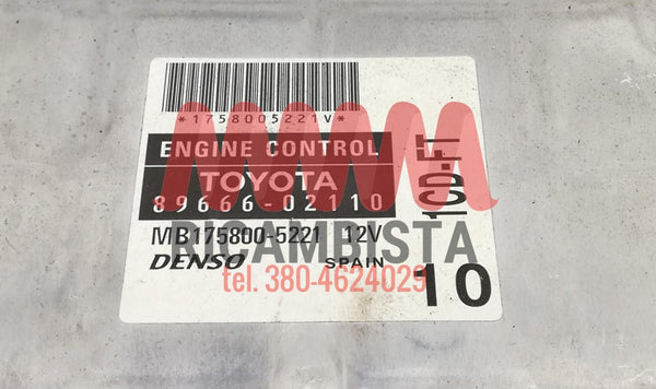 8966602110 Toyota Corolla 2.0 centralina Denso MB1758005221