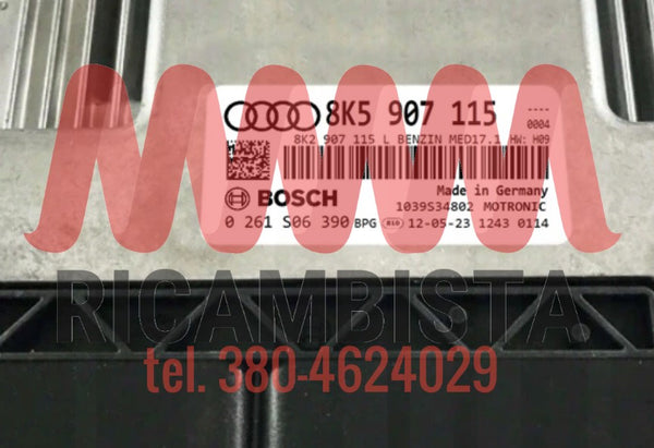 8K5907115 Audi A4 2.0 centralina motore Bosch 0261S06390