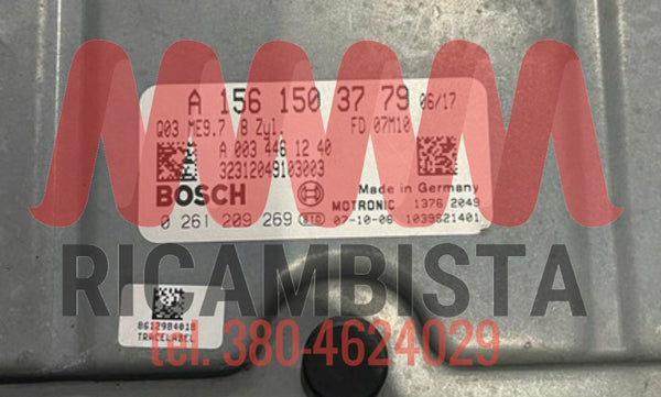 A1561503779 Mercedes CL W221 centralina motore Bosch 0261209269