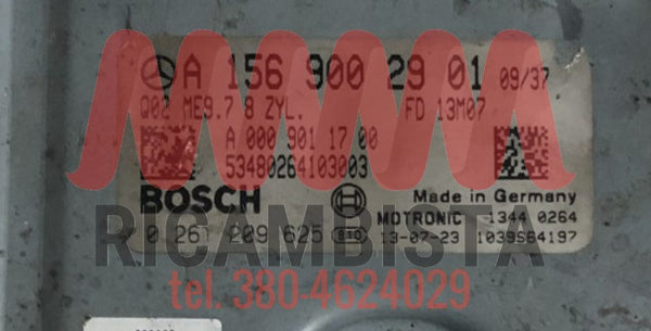 A1569002901 Mercedes C63 AMG centralina motore Bosch 0261209625