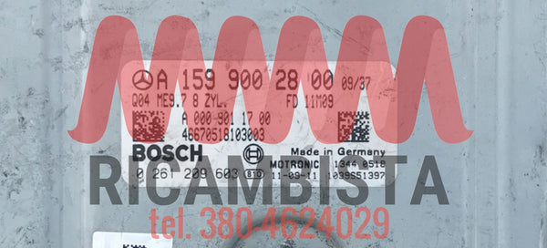 A1599002800 Mercedes SLS AMG centralina motore Bosch 0261209603