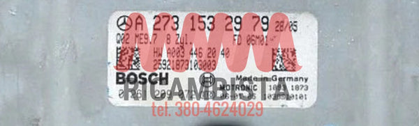 A2731532979 Mercedes S500 centralina motore Bosch 0261209072
