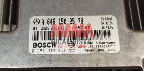 A6461502578 Mercedes Vito 2.2 centralina motore Bosch 0281013451