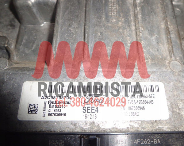 F1DA-12A650-AFE Ford C-Max 1.5 centralina motore Continental A2C98195704