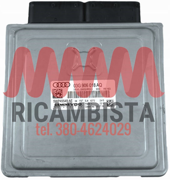 03G906018Q Audi A3 2.0 centralina motore Siemens