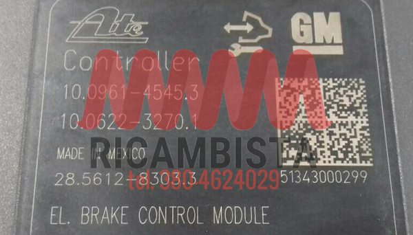 10.0622-3270.1 Opel Astra centralina gruppo pompa ATE Euro 230