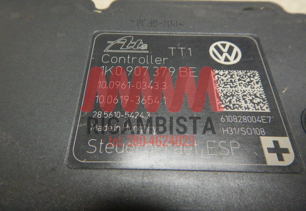 10.0961-0343.3 Volkswagen Golf riparazione centralina ABS Euro 235