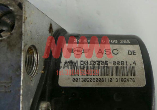 34516760268 Mini Cooper 1.6 gruppo pompa ABS