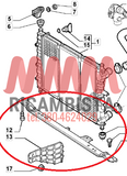 46510936 Fiat Multipla staffa traversa sotto radiatore