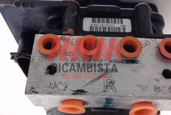 47660BR00C Nissan Qashqai centralina gruppo pompa ABS Euro 230