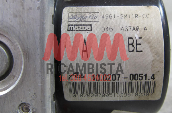 4S612M110CC Ford Fiesta centralina gruppo pompa ABS Euro 199