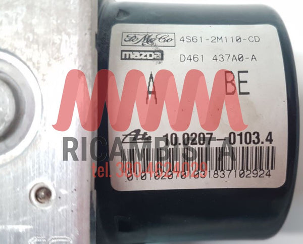 4S612M110CD Ford Fiesta centralina gruppo pompa ABS Euro 199