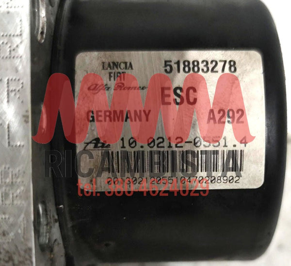 51883278 Fiat Doblò centralina gruppo pompa ABS Euro 230