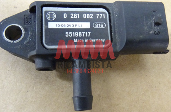 55566186 Sensore pressione gas scarico Opel Astra J