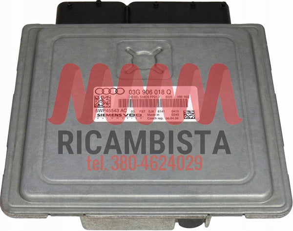 5WP45543AC Audi A3 2.0 centralina motore Siemens