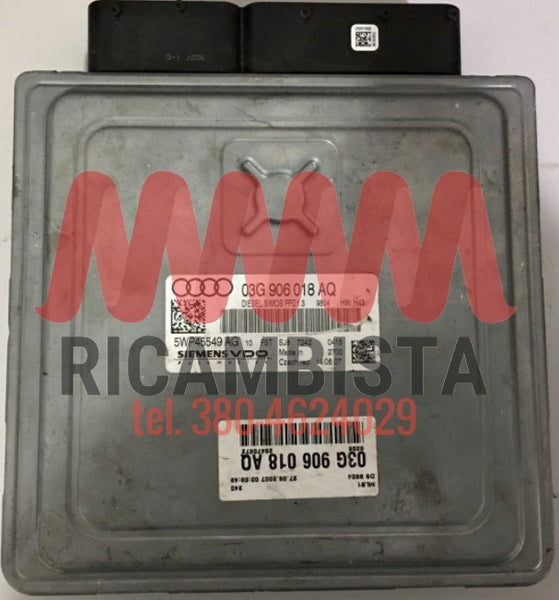 5WP45549AG Audi A4 centralina motore Siemens