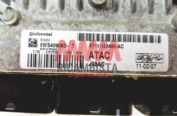 5WS40908B Centralina motore Ford Transit 1.8 anno 2011