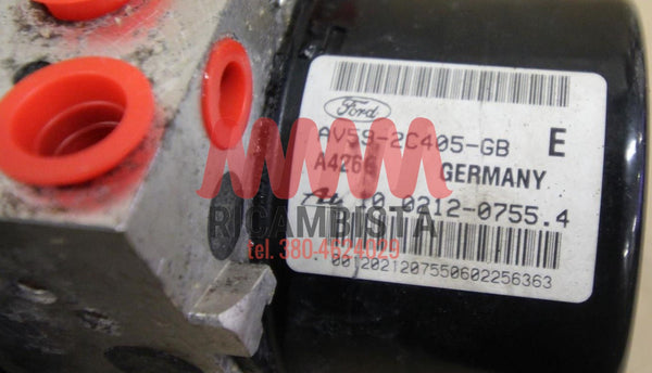 AV592C405GB Ford Fiesta centralina gruppo pompa ABS Euro 230