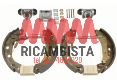 Ganasce freno a tamburo Renault Kangoo 7701208062 Bosch 0204114167